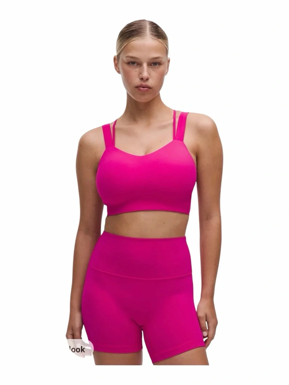 Lululemon Like a Cloud Longline Bra Pink Flare Size 8 NWT D/DD Cup
